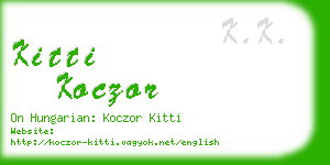 kitti koczor business card